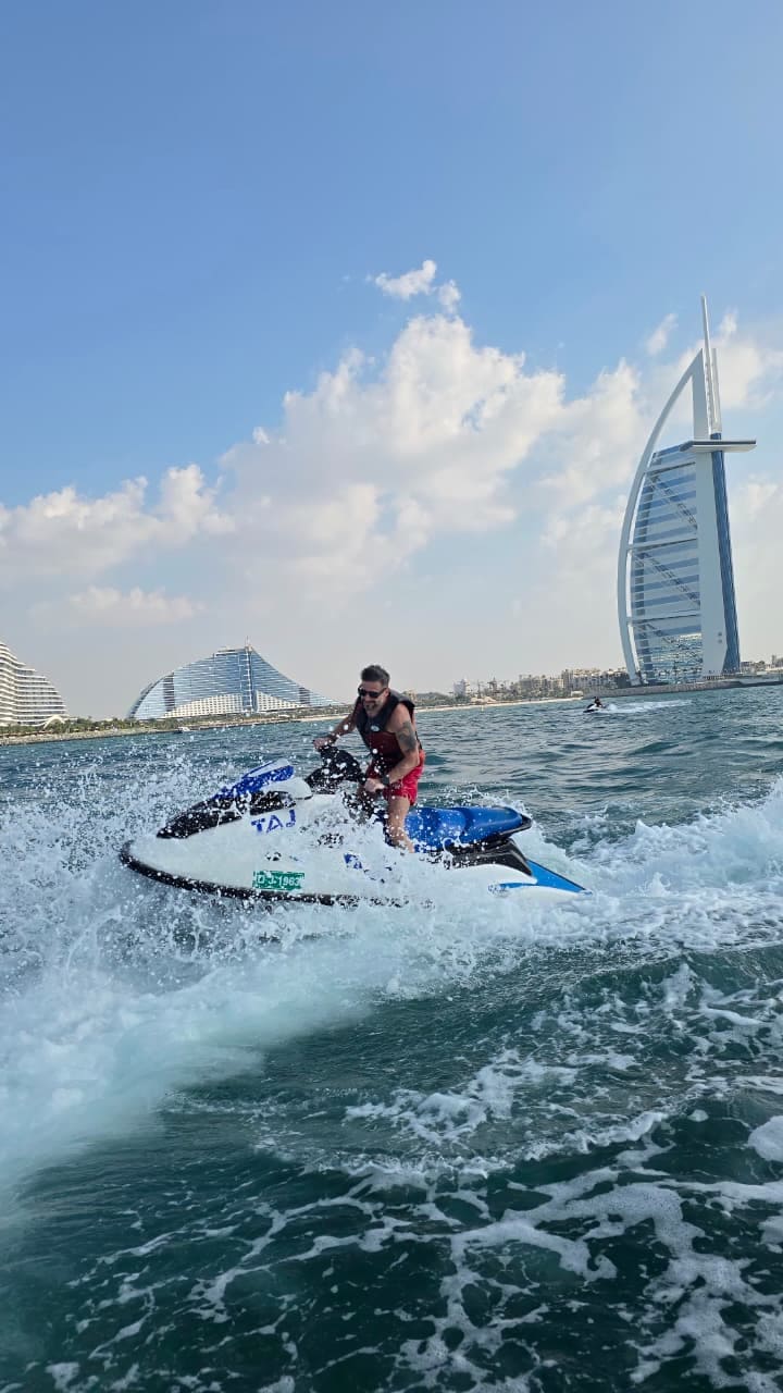 Jet ski ride in Dubai Marina
