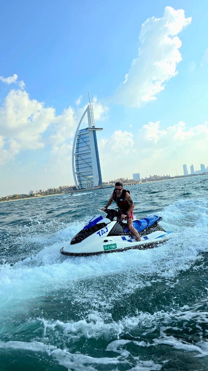 Jet ski ride near Burj Al Arab Dubai